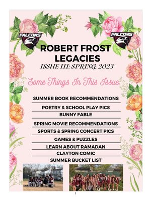 cover image of Robert Frost: Legacies Spring 2023